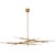 Rousseau Grande Eight Light Articulating Chandelier in Antique-Burnished Brass with Seeded Glass Designer: Kelly Wearstler...