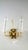 Mid-Century Modern Antique Brass and Lead Crystal Wall Lamps from Palwa, 1960s, Set of 2 For Sale - Image 3 of 7