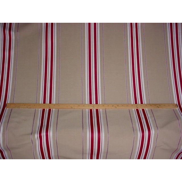 Brunschwig and Fils Bf10447 Sherbourne Stripe Red Striped Upholstery