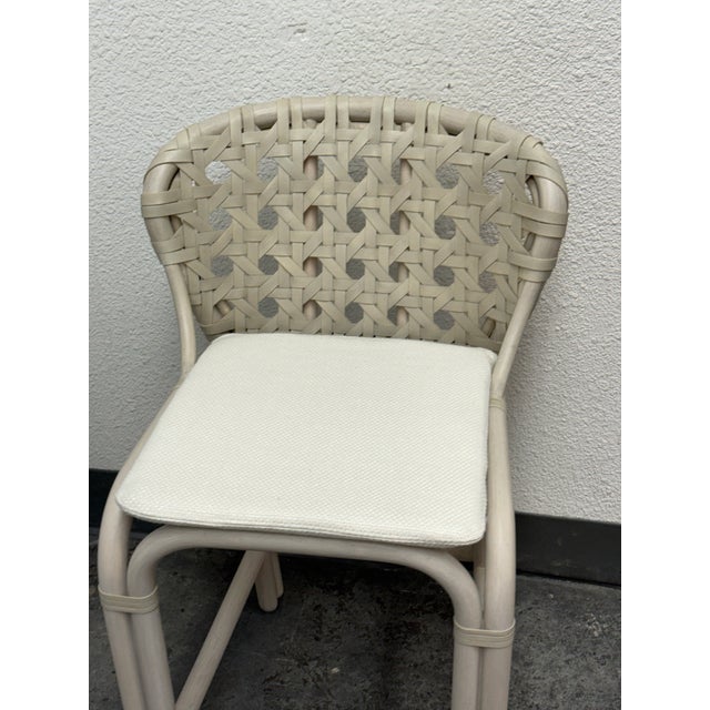 2020s Nicole Hollis for McGuire/Baker Furniture Counter Stool For Sale - Image 5 of 12