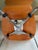 Pair (2) MCM Knoll Studio Sprite Orange Molded Plywood Side Chairs For Sale - Image 14 of 16