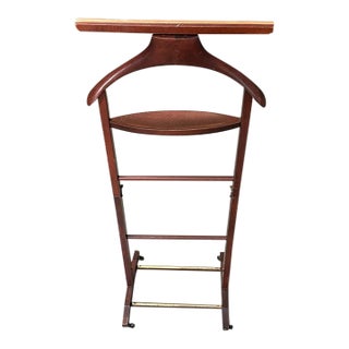 1970s Wooden Valet on Wheels For Sale