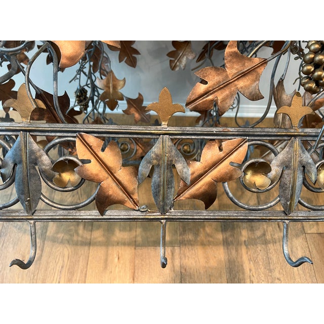 Pot Rack, Vintage Unique Custom Made, Pewter, Brass & Brushed Brass, Copper Pots Included $3,800 For Sale - Image 9 of 11