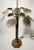 Hollywood Regency Vintage 1970s Brass Chapman Palm Lamps - a Pair For Sale - Image 3 of 13