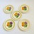 A set of 5 vintage Franciscan Earthenware pottery salad plates. Lovely colorful floral design to the centers. Marked on...