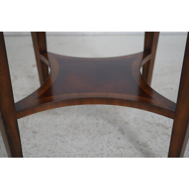 Maitland Smith Mahogany Inlaid Occasional Table For Sale - Image 9 of 17