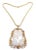 Mid 20th Century Mid 20th Century Buccellati Yellow Gold Lavender Jade Pendant Necklace For Sale - Image 5 of 11