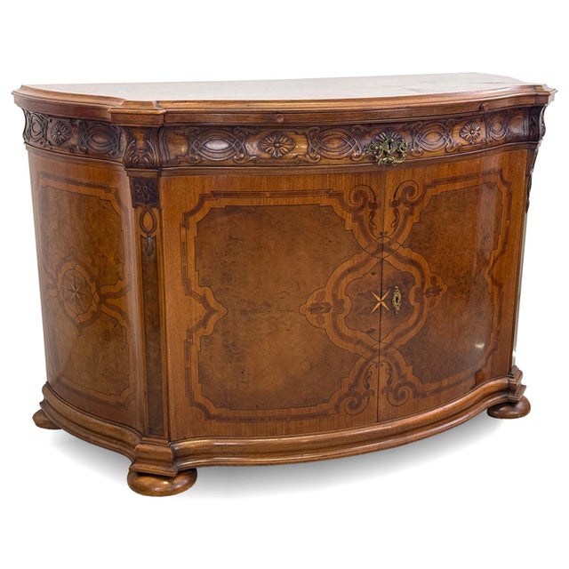Neo-Baroque Inlaid Cabinet in the style of Gerstel, 1920s For Sale - Image 11 of 11