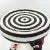 This striking black and white beaded Bamileke stool is a true statement piece, blending traditional African craftsmanship...