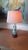 Lovely and unique Alvino Bagni small table lamp from the late 1950s. Playful bright colors. The original wooden foot makes...