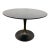 Williams Sonoma Round Tulip Table With Black Marble Top and Pedestal Base For Sale