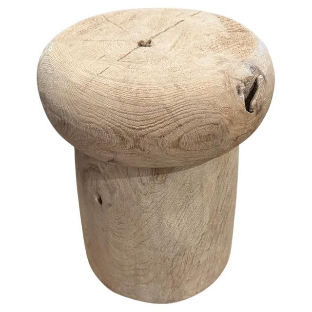 A beautiful antique rice pounder over a hundred years old has been turned upside down and repurposed as a side table or...