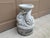 Late 20th Century Vintage Neoclassical Cast Stone Triple Dolphin Garden Pedestal For Sale - Image 5 of 11
