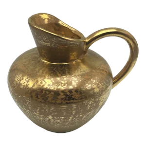 Vintage Stangl Hand Painted Granada Gold Ceramic Art Pottery Pitcher