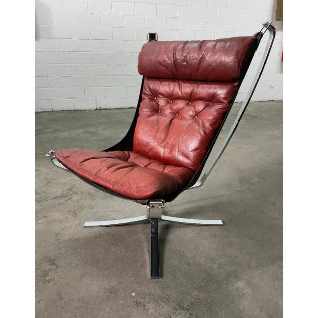 Brown Falcon Lounge Chair attributed to Sigurd Ressell for Vatne Møbler, 1970s For Sale - Image 8 of 8