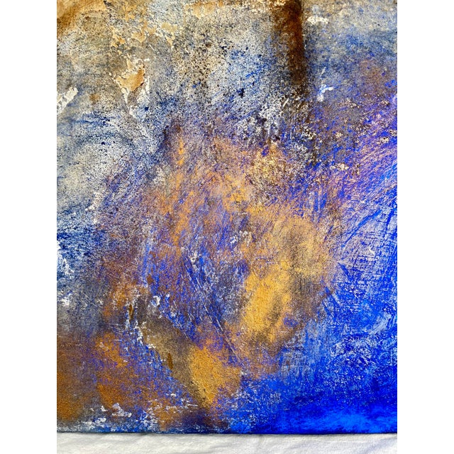 Late 20th C. Original Signed Argentine Figurative Mixed Media Painting "Oceano" – Francisca Valenzuela For Sale In Los Angeles - Image 6 of 12