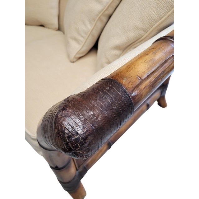 Postmodern Flared Arm Tuxedo Sofa in Textured Velvet For Sale - Image 12 of 18