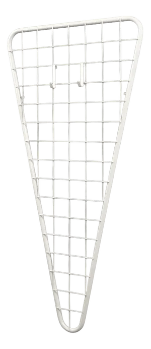Ice Cream Cone Wall Coat Rack in Wire with 2 Hooks, 1980s