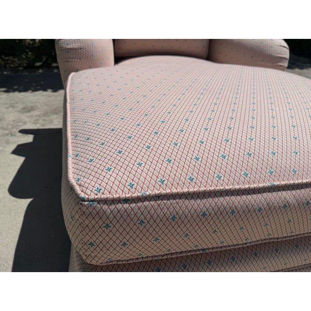 Vintage Baker Furniture English Roll Arm Chaise Lounge Chair For Sale In Naples, FL - Image 6 of 12