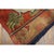 Orange 1870s Red Field Snow Lion Medallion Antique Chinese Tibetan Small Wool Rug For Sale - Image 8 of 9