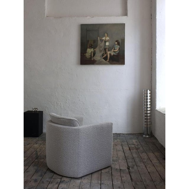 Gray Dedar Boucle Lounge Chair, 1990s For Sale - Image 6 of 8