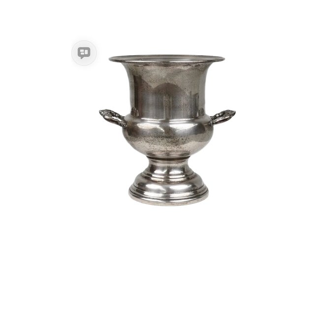 Antique Medicis Shaped Silver-Plated Copper Champagne Bucket, 1890s For Sale - Image 6 of 6