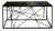 Tension Grid Console, Matte Black Steel and Ebony-Stained Wood, 2025 For Sale