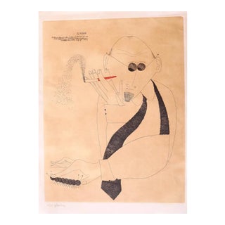 Gaetano Pompa - The Magician - Etching - 1970s For Sale