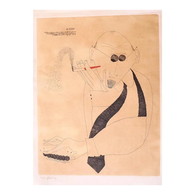 Gaetano Pompa - The Magician - Etching - 1970s For Sale