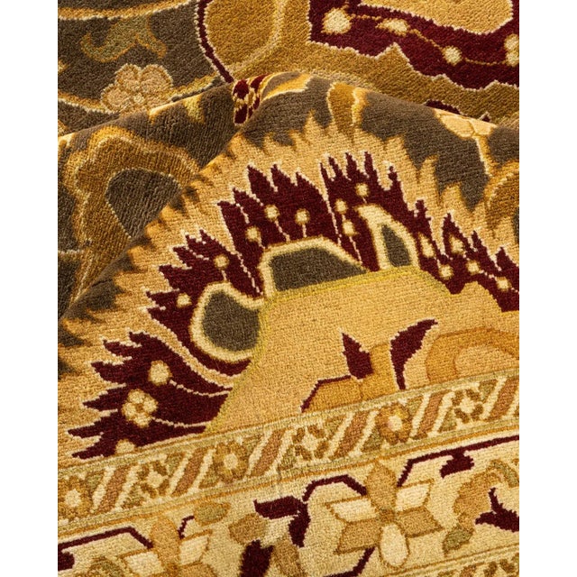 Textile Mogul, One-of-a-Kind Hand-Knotted Area Rug in Brown, 9' 1" x 12' 2" For Sale - Image 7 of 8