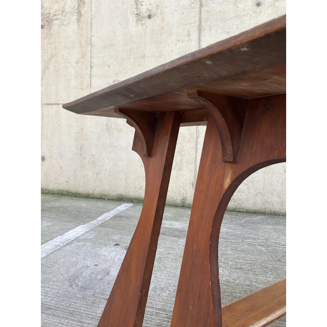 Arts & Crafts English Console Table For Sale - Image 9 of 11