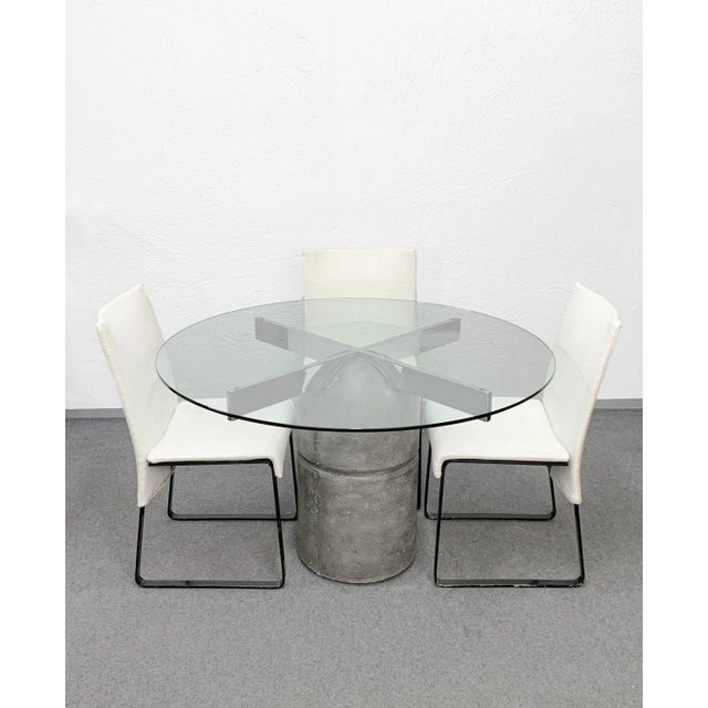 Mid-Century Paracarro Dining Table & Chairs by Giovanni Offredi for Saporiti, 1973, Set of 5 For Sale - Image 13 of 18