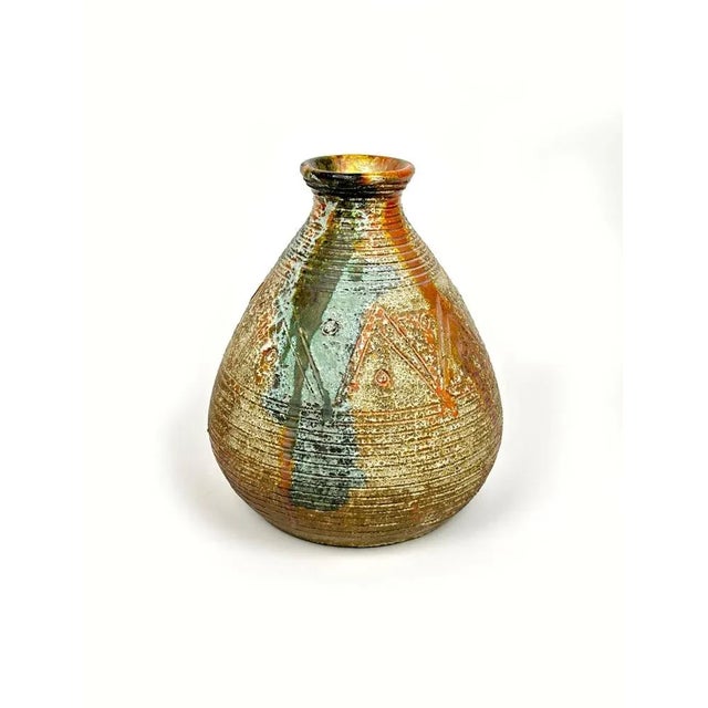 Mid-Century Modern Ceramic Vase by Claudio Pulli, Italy, 1970s For Sale - Image 3 of 10