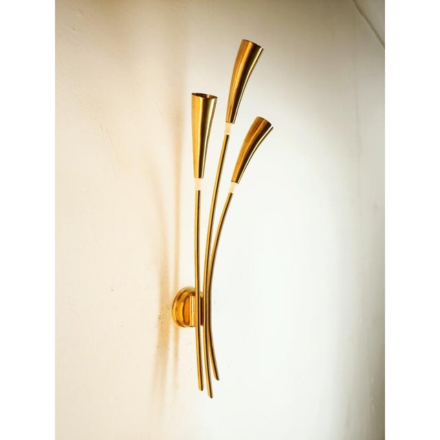 Brass Wall Light by Oscar Torlasco For Sale - Image 6 of 11