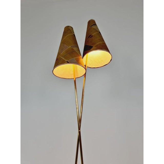 Vintage Brass Floor Lamp from MCM, 1950s For Sale - Image 9 of 11