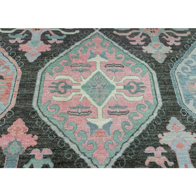 Turkish Oushak Rug 12' x 15'9" #20323 For Sale - Image 4 of 8