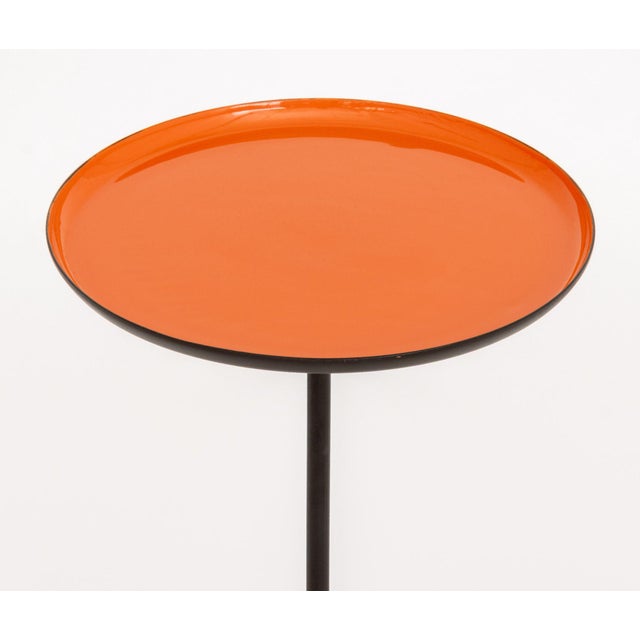 Set of Three Herman Miller Style Enameled Steel Graduated Side Tables For Sale - Image 12 of 12