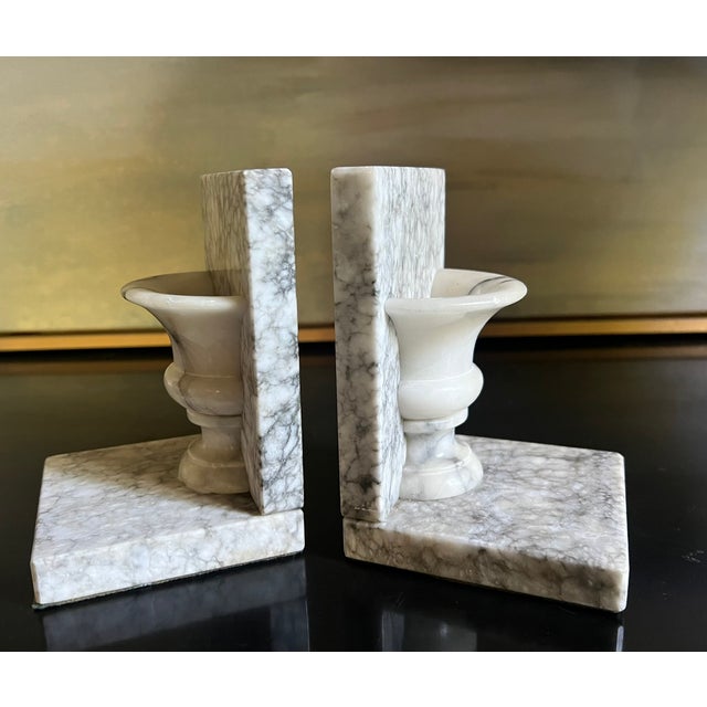 Vintage Italian Marble Bookends, Mid- Century For Sale - Image 4 of 10