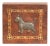 Art Deco Scotty Dog Inlaid Trinket Box For Sale