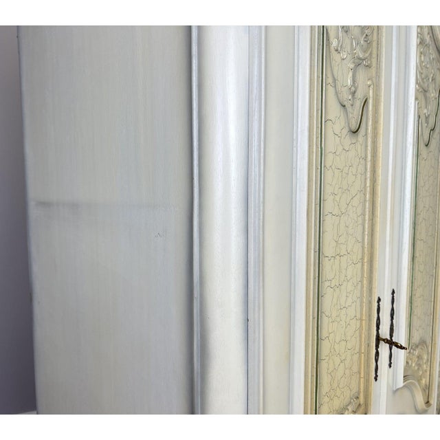 Vintage French Shabby Chic Wardrobe For Sale - Image 14 of 18
