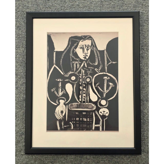 Set of 16 – "Picasso's Female Heads" | Framed Black & White Gallery Wall Collection After Pablo Picasso For Sale - Image 11 of 14