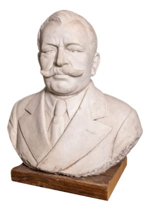 Bust of Maurice Garin, 1890s-1910s, Marble