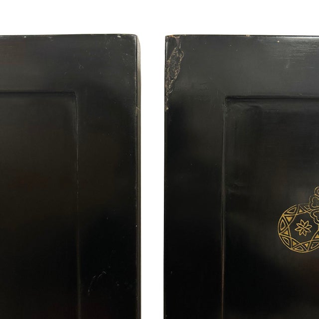 Early 20th Century Chinese Folding Screen/Room Divider With Cloisonne Panels For Sale - Image 18 of 18