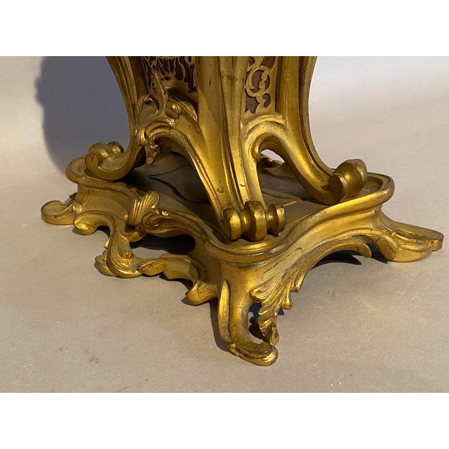 19th Century 19thC French S. Marti Louis XV Ormolu Bronze Clock – 1 Pc For Sale - Image 5 of 18