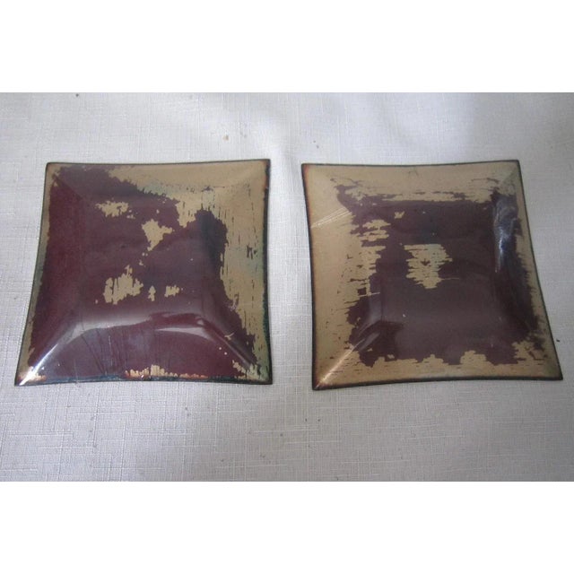 1960s Mid Century Enamel Trays - a Pair For Sale - Image 4 of 6