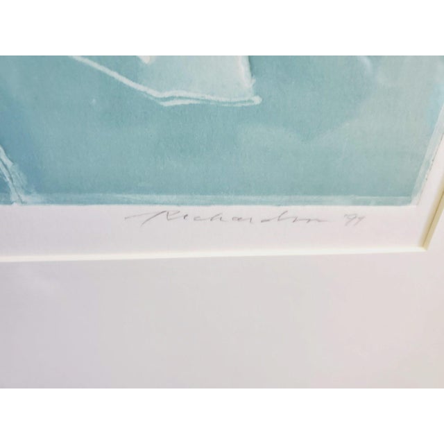 Contemporary 1990s 50” Large Scale Jean Richardson Signed Limited Edition Lithograph Entitled Firebrands For Sale - Image 3 of 12