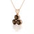Contemporary Smoky Quartz Pendant Necklace | Natural Gemstone Trio Pendant | Minimalist Statement Necklace For Sale - Image 3 of 3
