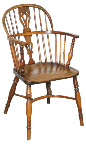 Burr Yew Wood Armchairs, 1860s