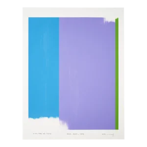 Contemporary Abstract Acrylic on Fabriano-Pittura Paper Painting "Drawing for 3 Vertical Configurations for Horizontal 14" by Kyong Lee
