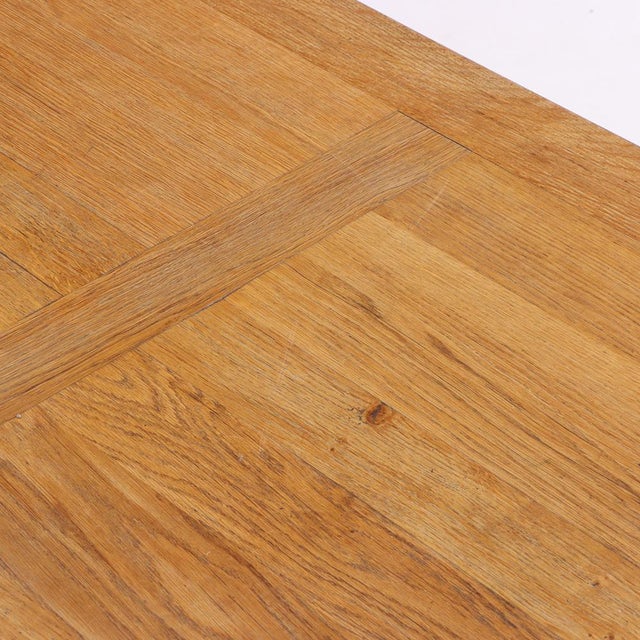 Mid-Century Modern A Large French Oak Farm Table, C. 1960. For Sale - Image 3 of 5
